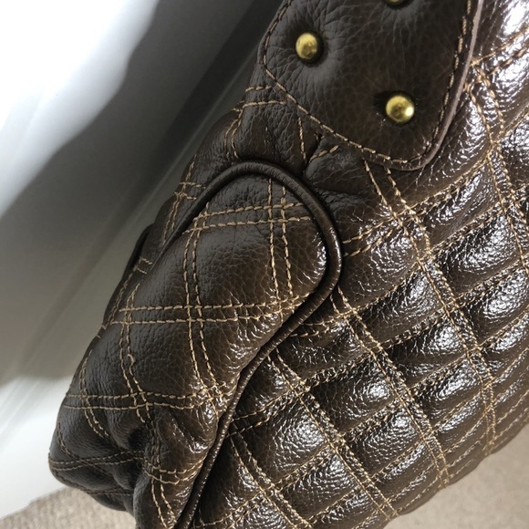 Marc Jacobs Vintage Quilted Brown Leather Large Bag - Picture 9 of 16